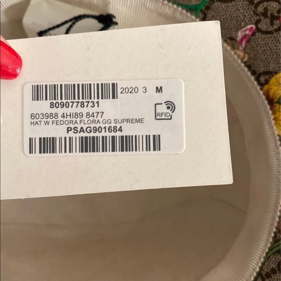 Gucci Multicoloured Flora Print Bucket Hat size M - Picture 7 of 11